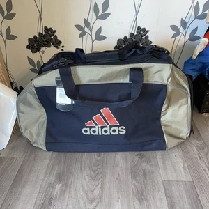 Vintage ADIDAS Y2K 2002 Gym/ Overnight Bag Holdall Dark Blue Large - Picture 1 of 14