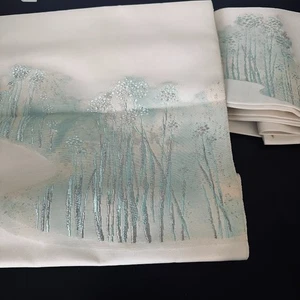 UnUsed(?) Frozen Vintage Japanese Kimono Nogoya Obi Belt Sash Wall Hanging OL - Picture 1 of 7