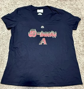 Arizona Diamondbacks D-Backs Majestic Mujer’s XL Gráfico Camiseta MLB Béisbol - Imagen 1 de 10