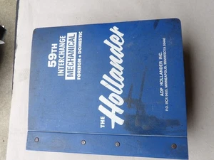 HOLLANDER 59TH AUTO CAR & TRUCK INTERCHANGE MANUAL 1993 BOOK FOREIGN DOMESTIC - Picture 1 of 10