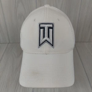 Nike Tiger Woods Golf Hat Cap White Flexfit Stretch VRS 20XI Mesh Back TW - Picture 1 of 9