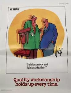 Poster Herman qualità lavorazione resiste ogni volta 21 settembre 1992 - Foto 1 di 6