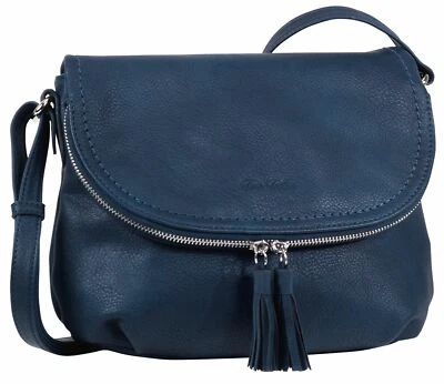 TOM TAILOR Lari Cross Bag M Umhängetasche Schultertasche Tasche Blue blau Neu