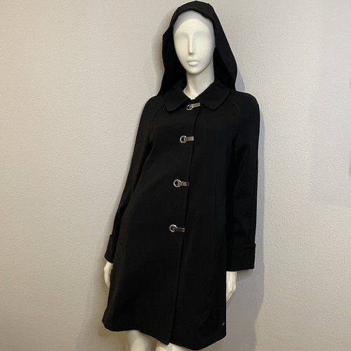 Cappotto nero Michael Kors con cappuccio donna taglia S
