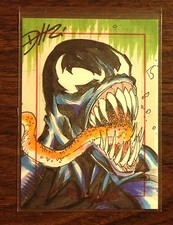 Venom Spider-Man Archives color sketch card 1/1 Don Hillsman