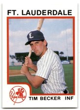 1987 ProCards Tim Becker Fort Lauderdale Yankees #680