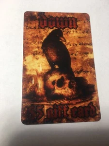 DOWN Gift Card From 2014 VIP Experience Phil Anselmo Expired Nola Over The Under - Picture 1 of 5