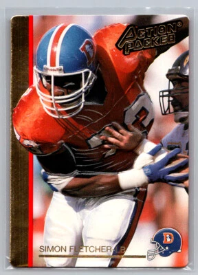 # 70 Simon Fletcher Denver Broncos 1992 Action Packed - Image 1 of 2