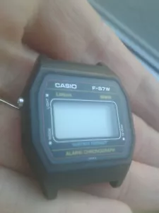 CASIO F-87 MODULE 415 ALARM CHRONOGRAPH WATCH VINTAGE JAPAN WK MONTRE OROLOGIO - Imagen 1 de 12