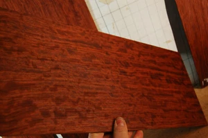 X-fine curly quartered curly Bubinga tonewood guitar luthier set back sides - Picture 1 of 8