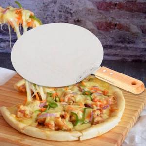 Pizzaschieber Pizzaschaufel Brotschieber Edelstahl Pizzaheber mit Holzgriff - Bild 1 von 11