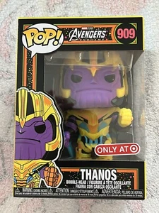 Funko Pop 2021! Target Exclusive Avengers: Endgame Black Light Thanos #908 - Imagen 1 de 6