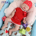 21''Lifelike Eyes Closed Infant Girl Silicone Reborn Doll Can take a pacifier