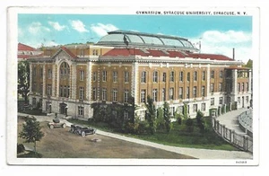 Tarjeta postal de Syracuse Nueva York Gimnasio Universidad de Syracuse Circa 1930 - Imagen 1 de 2
