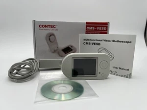 CONTEC Stethoscope Oximeter LCD Multifunction Lightweight Compact TESTED WORKING - Picture 1 of 4