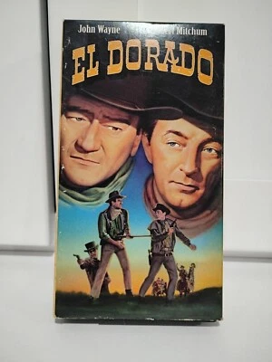 Vintage El Dorado VHS 1993 Western with John Wayne Robert Mitchum Foto 1 de 4