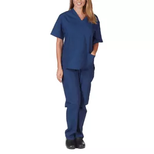 Medical Nursing  Summer Thin  Scrub Set UNIFORMS Men Women Unisex Nurse Doctor - Picture 1 of 12