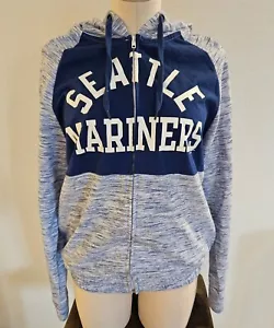 Women's New Era Seattle Mariners Zip Up Long Sleeve Medium Hoodie Warm Up Jacket - Picture 1 of 9