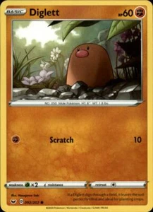 2x (SWSH01-092) Diglett (C) Pokemon Sword & Shield Card # 92 - Picture 1 of 1