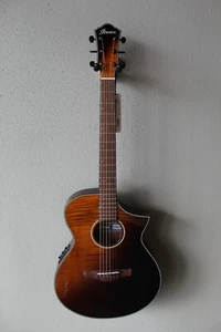 Brand New Ibanez AEWC32FM Thin Body Acoustic/Electric Guitar - Amber Sunset Fade - Picture 1 of 11