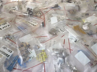 200 BAGS OF ELECTRONICS TRANSISTORS, DIODES, RESISTORS AND MORE - Image 1 of 4