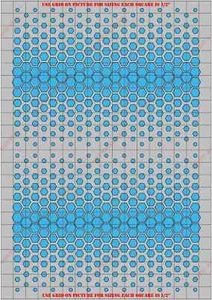SHS1026P Gradient Hexagon RC Body Vinyl Paint Mask/ Stencil Kit - Picture 1 of 3