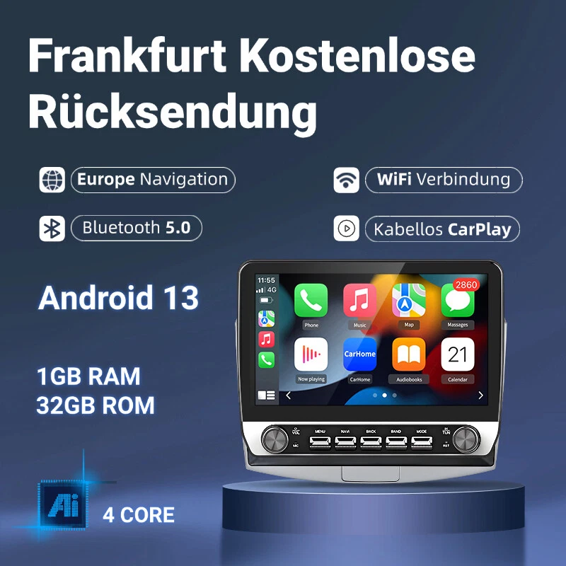 Carplay Android 13 Autoradio Für VW Passat B7 2010-2015 GPS Navi WIFI BT SWC FM - Bild 1 von 4