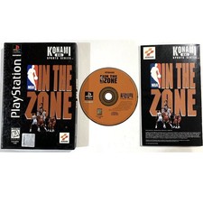 NBA IN THE ZONE Sony PS1 PlayStation Complete Case Tested Longbox