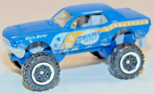 Matchbox '68 Ford Mustang 4x4 Blue Swamp Tours Git n Dirty - Picture 1 of 6