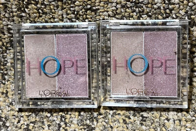 2 Loreal Paris Creme Eyeshadow Sheen Duos Bravery HOPE Limited Edition. New - Image 1 of 4