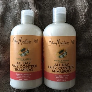 2 Pack ~ Shea Moisture Natural All Day Frizz Control Shampoo 13 fl oz each - Picture 1 of 3