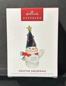 Hallmark Keepsake - Pupazzo di neve festivo - Regalo VIP - 2023 - Nuovo - Foto 1 di 3