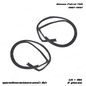 For Nissan Patrol Safari Y60 1987 - 97 Glass Run Door Channel Seal Front Pair - Foto 1 di 11