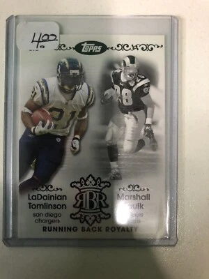2007 Topps Running Back Royalty #TF LaDainian Tomlinson/Marshall Faulk - NM-MT - Image 1 of 2