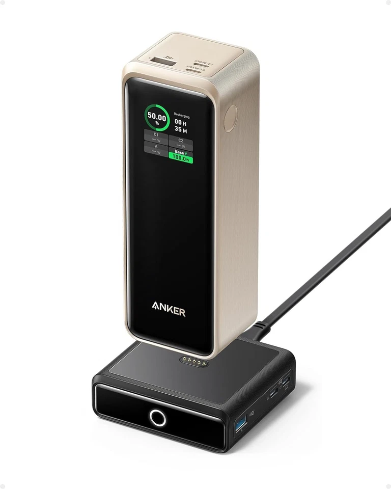 Banco de alimentación de 3 puertos Anker Prime 27650 mAh 250 W USB-C cargador portátil con aplicación inteligente Foto 1 de 1