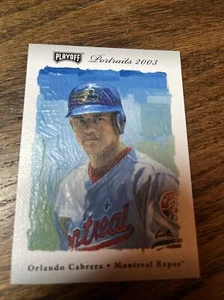 2003 Playoff Portraits 2003 Orlando Cabrera 7/50 - Picture 1 of 6