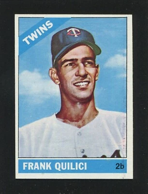 #207 FRANK QUILICI, Twins - 1966 Topps: EX-MT+, o/c, pack fresh 240757e - Image 1 of 3