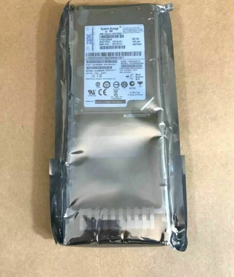 NEW IBM 00Y2505 00MJ147 00Y2431 81Y3909 900GB 10K 6G 2.5" SAS V3700 Hard Drive - Image 1 of 3