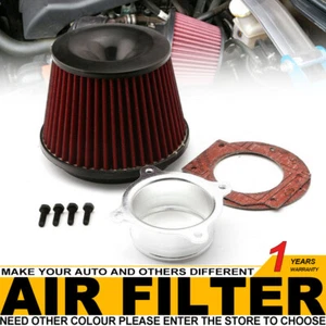 Universal Power Intake Air Filter 75mm Dual Funnel Adapter sports CAR - Picture 1 of 10