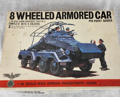 Bandai 1/48 Scale 8 Wheeled Armored Car Pin Point Series Kit 8238 - Image 1 of 4