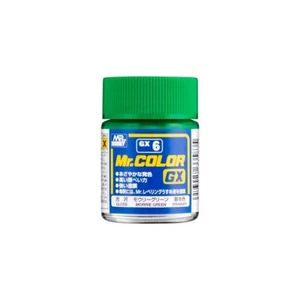 Mr. Hobby Mr. Colour - GX-6 - Morrie Green Gloss 18ml Model Paint - Picture 1 of 1