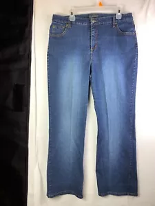 Relativity Jeans High Rise Bootcut Womens Size 18 Blue Denim Jeans - Picture 1 of 12