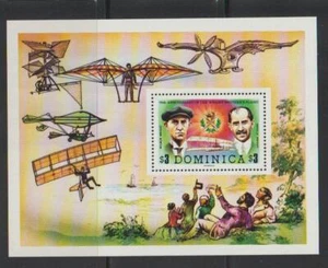 DOMINICA BRIEFMARKEN 1978 JUBILÄUM ERSTER MOTORFLUG SS POSTFRISCH - VERSCHIEDENE 24-67 - Bild 1 von 1