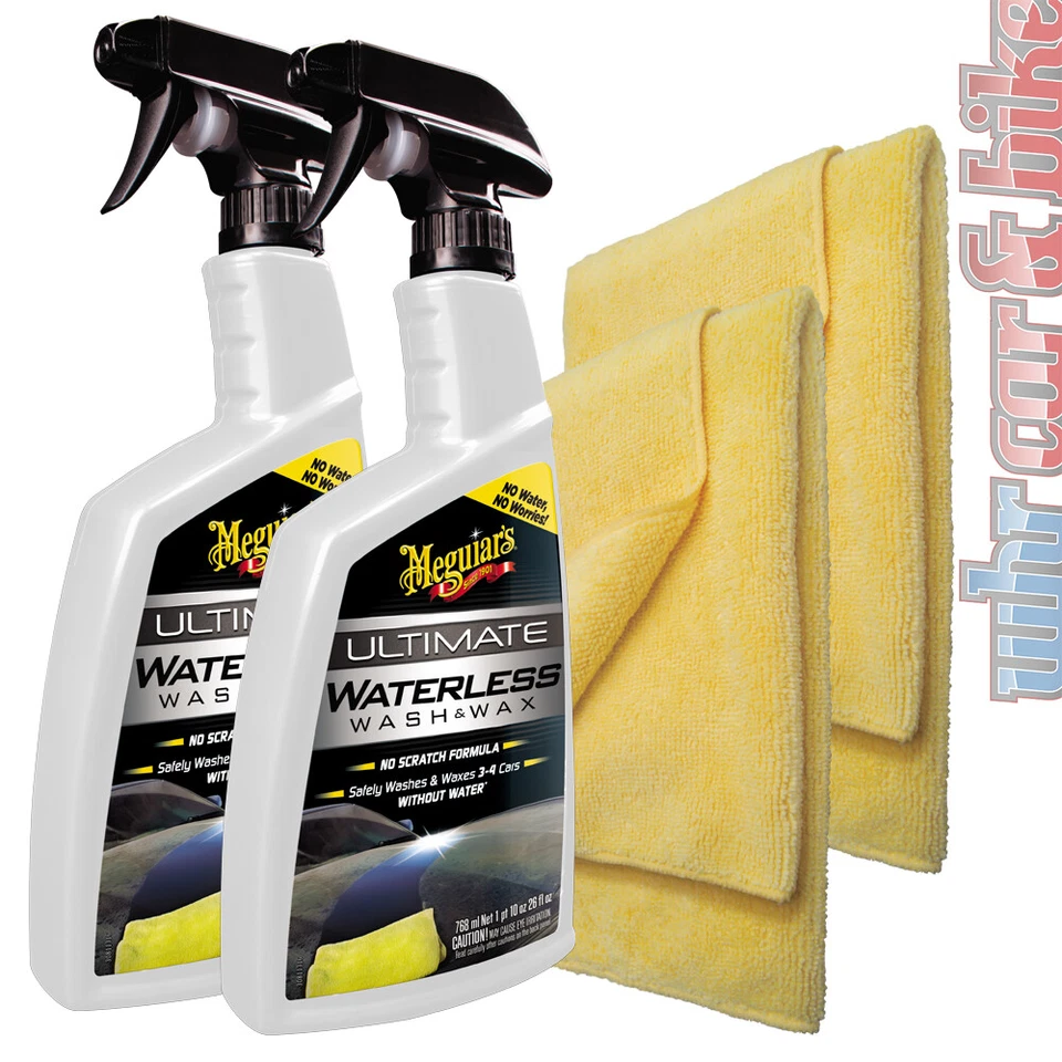 2x Meguiar's Ultimate Waterless Wash&Wax inkl. 2x Supreme Shine Mikrofasertuch - Bild 1 von 1