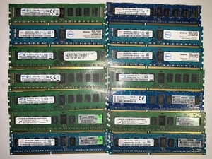 LOTTO 14x 4 GB DDR3 PC3L ECC server registrato RAM DIMM - velocità miste - Foto 1 di 3