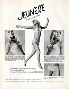 1970 French vintage JEUNESSE Print AD CLIPPING_BRA LINGERIE women underwear  - Picture 1 of 1