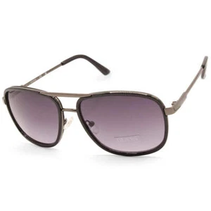 Gafas de sol para hombre Guess Factory brillantes negras/grises degradadas a humo GF0216 01B - Imagen 1 de 4