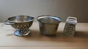 Lot Of Mini Kitchenware Kitchen Pot Colander Grater - Picture 1 of 1