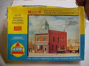 Vtg AHM Minikits 5819 Ramsey Journal Building HO Model Railroad Kit Sealed - Picture 1 of 1