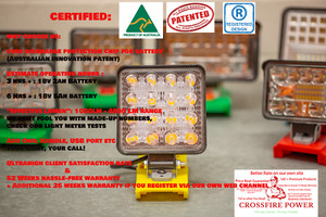 18V Li-ion LED Work Light Torch Workshop Flashlights Camping for DeWalt Battery